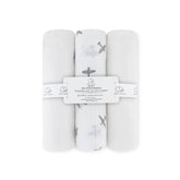 Set of 3- Cotton Swaddle Airplane