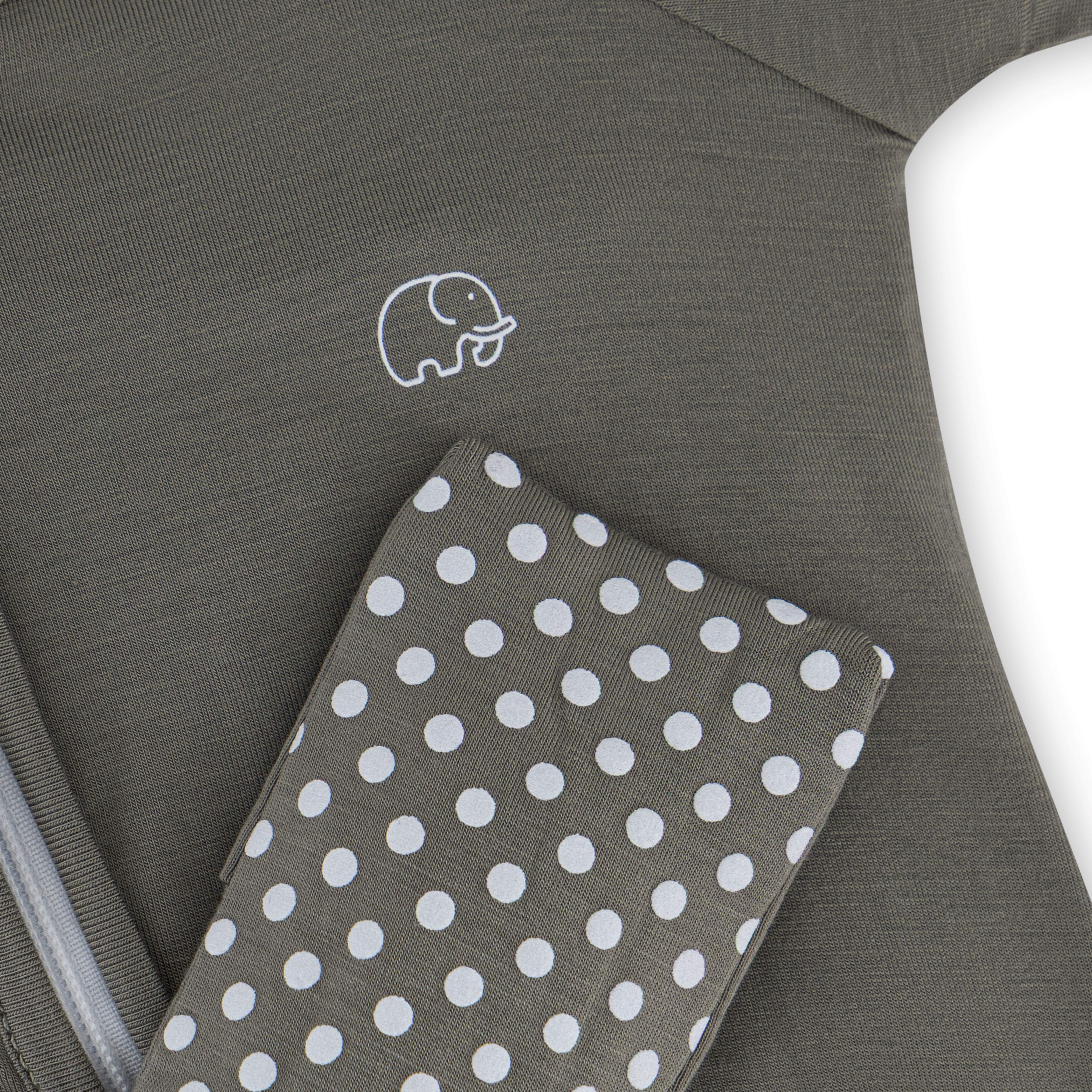 Organic Zipper Romper - Olive Organic Zipper Romper - Olive