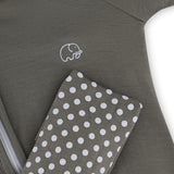 Organic Zipper Romper - Olive