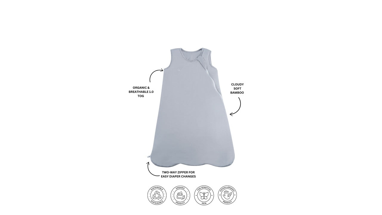 Organic Bamboo Sleeping Bag-Grey Organic Bamboo Sleeping Bag-Grey