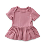 Organic Bamboo Spandex Onesie Dress- Lilac