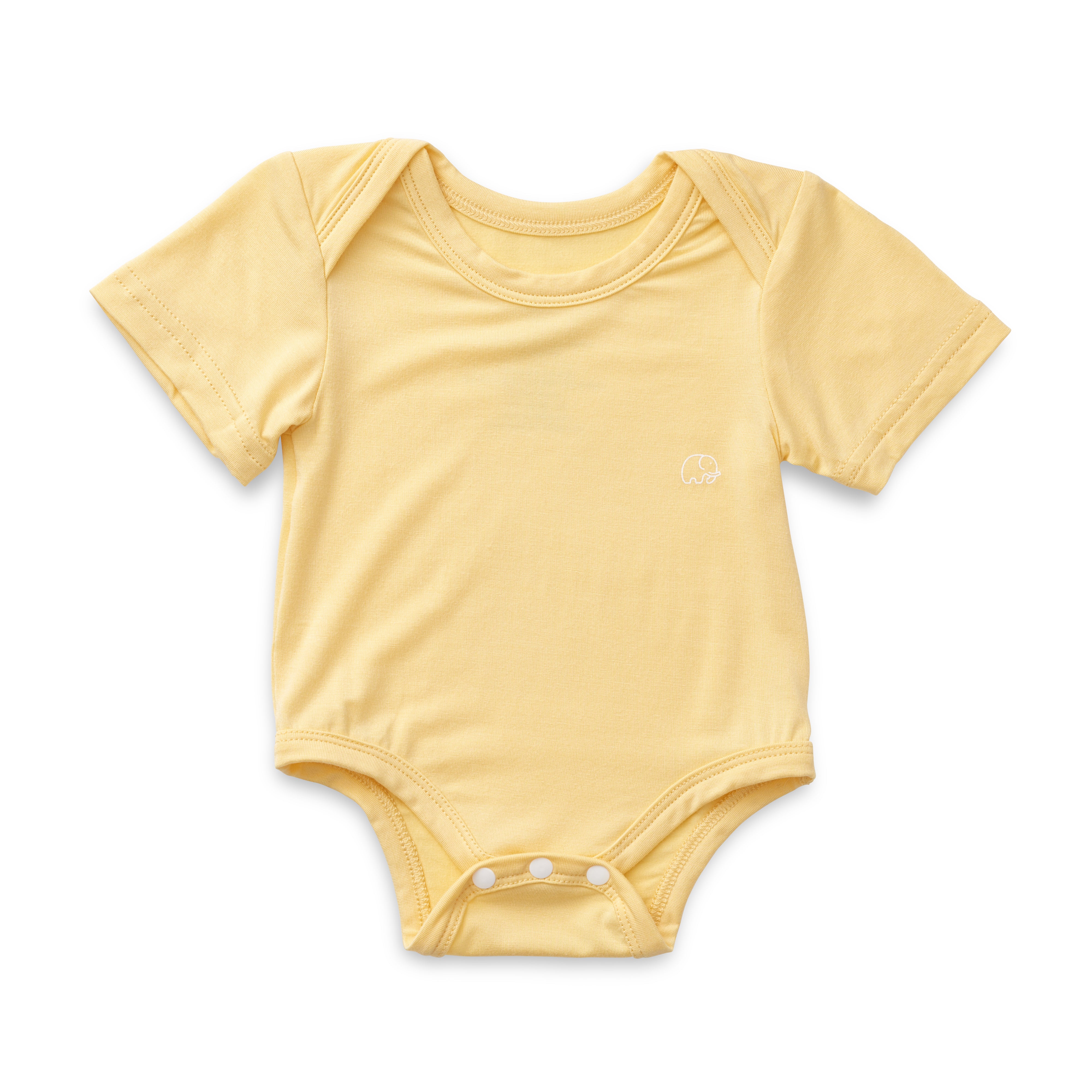 Organic Bamboo Spandex Bodysuit - Lemon Organic Bamboo Spandex Bodysuit - Lemon