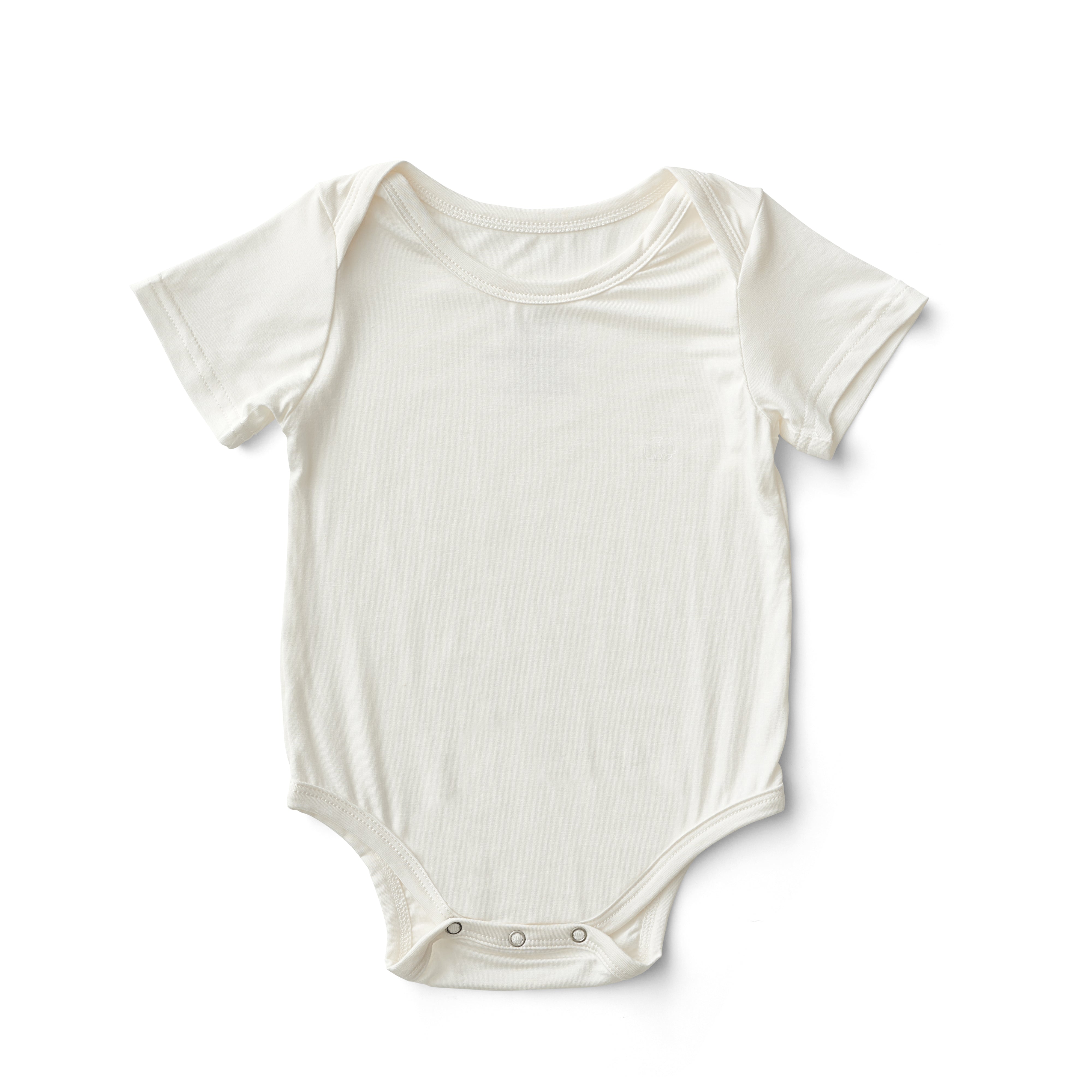 Organic Bamboo Spandex Bodysuit - Daisy White Organic Bamboo Spandex Bodysuit - Daisy White