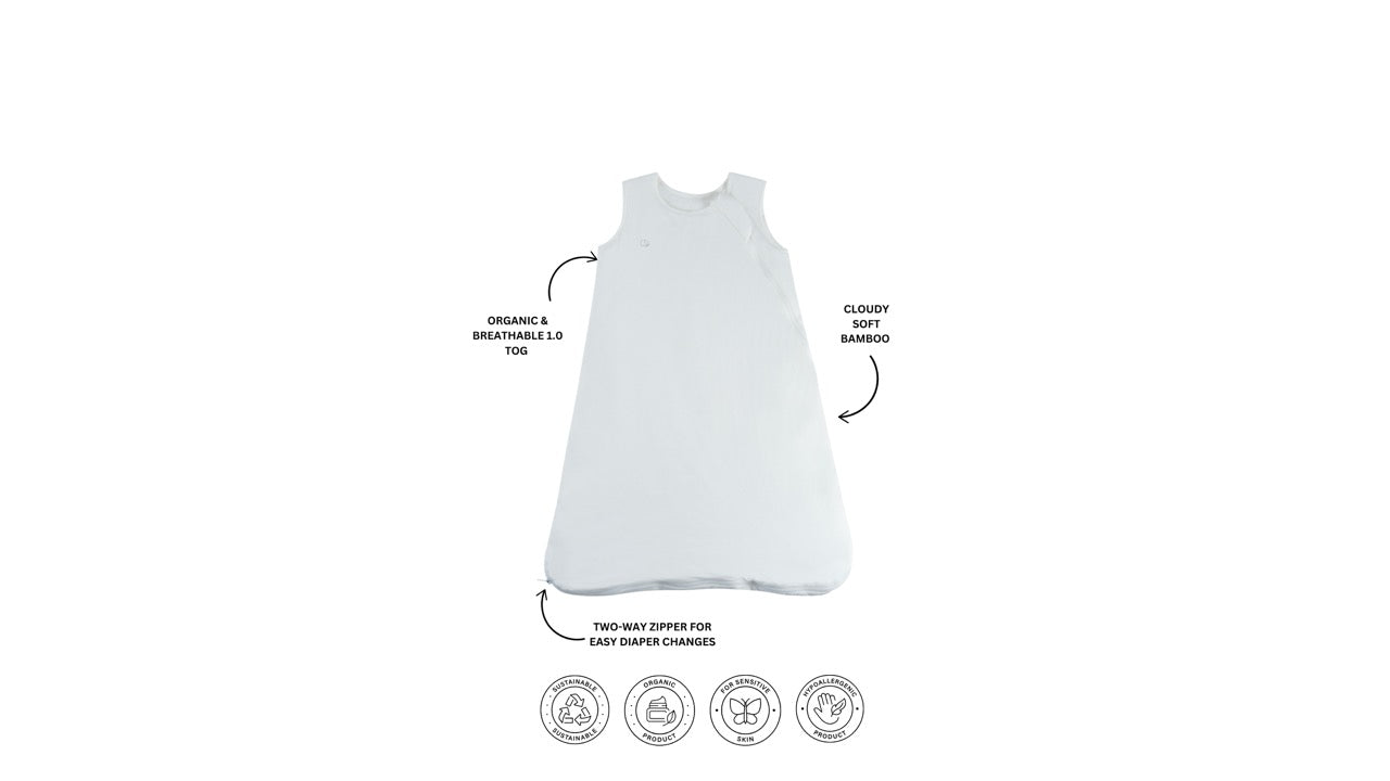 Organic Bamboo Sleeping Bag- Daisy Organic Bamboo Sleeping Bag- Daisy