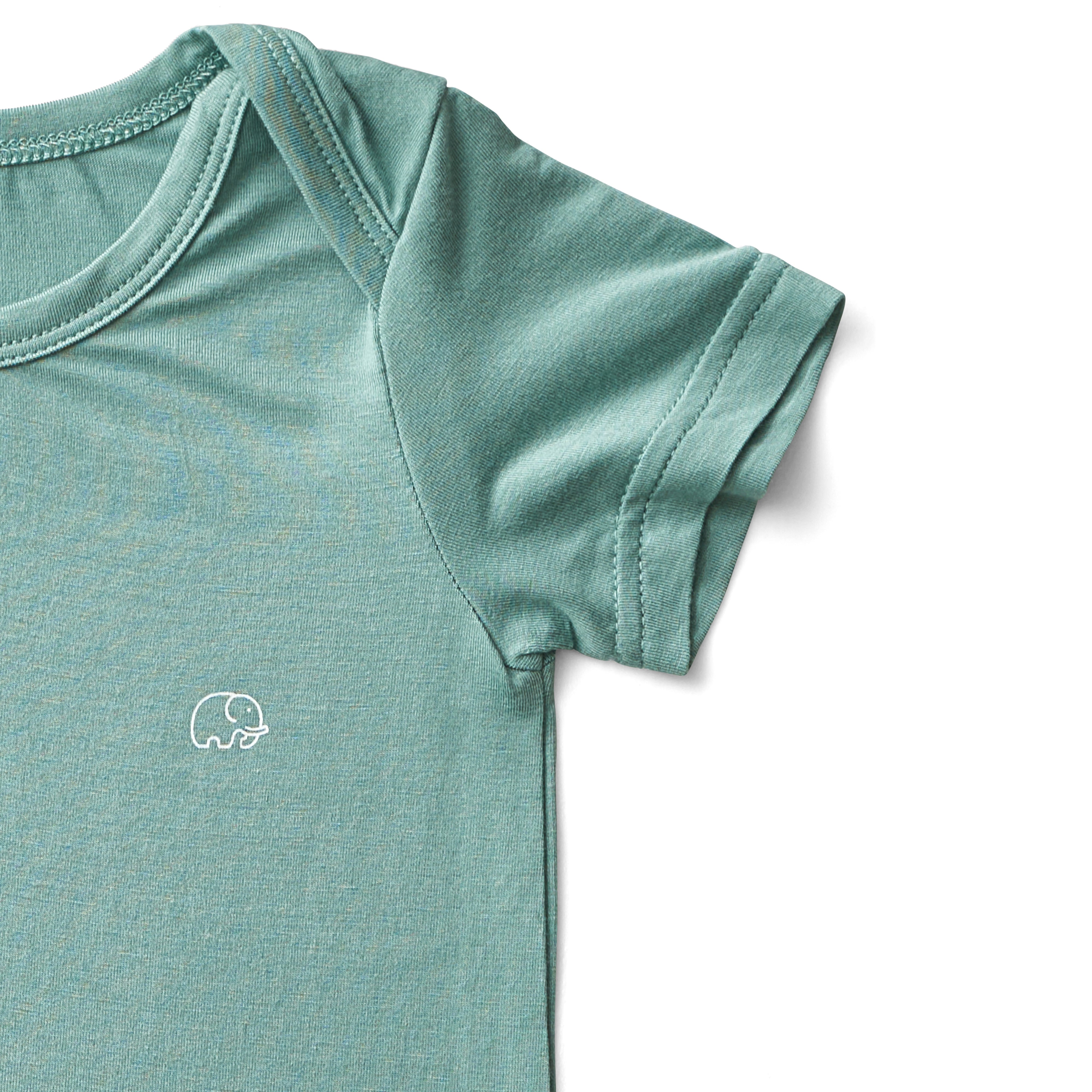 Organic Bamboo Spandex Bodysuit - Sage Green Organic Bamboo Spandex Bodysuit - Sage Green