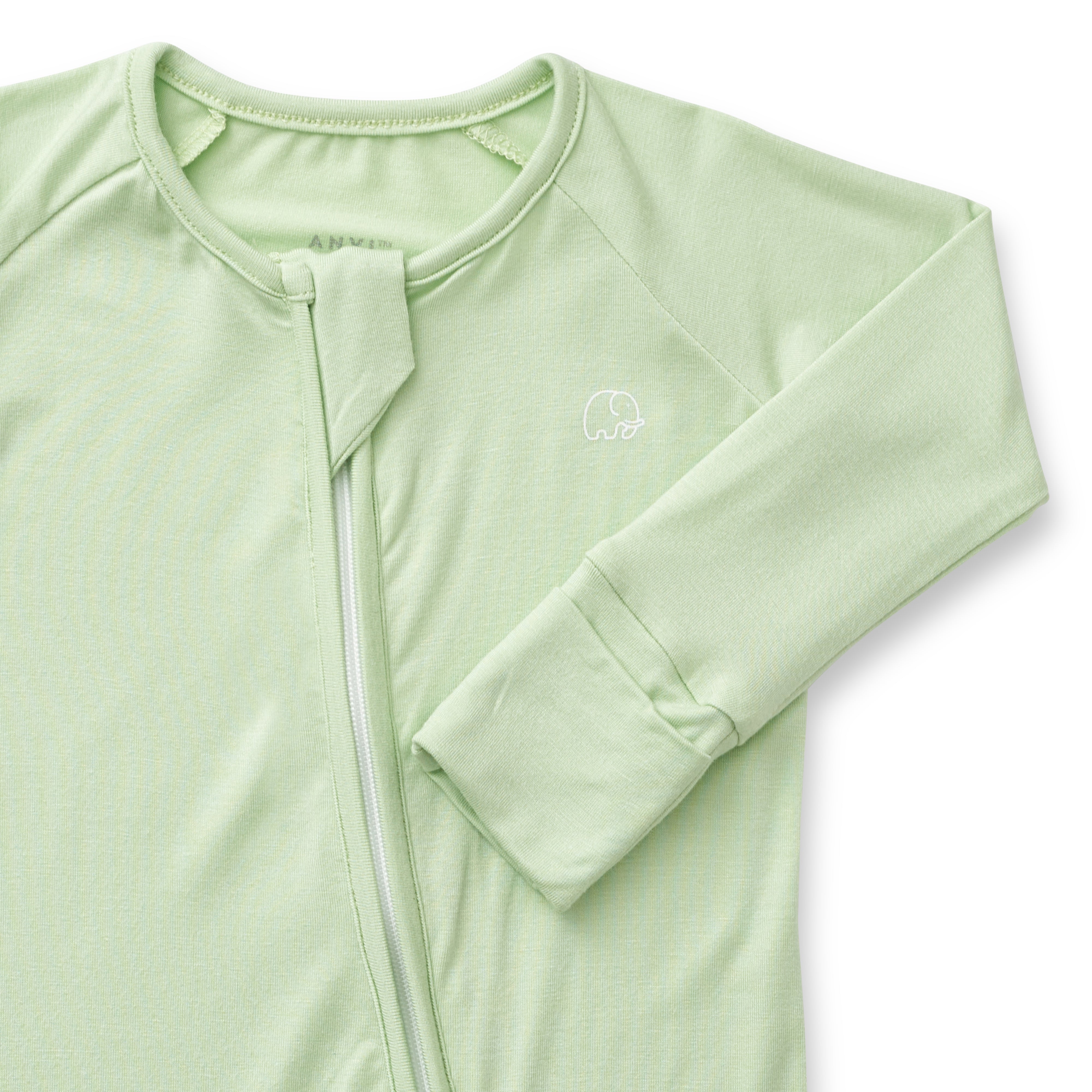 Organic Zipper Romper - Mint Green Organic Zipper Romper - Mint Green