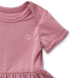 Organic Bamboo Spandex Onesie Dress- Lilac