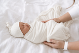 Modal Swaddle & Hat Set - White