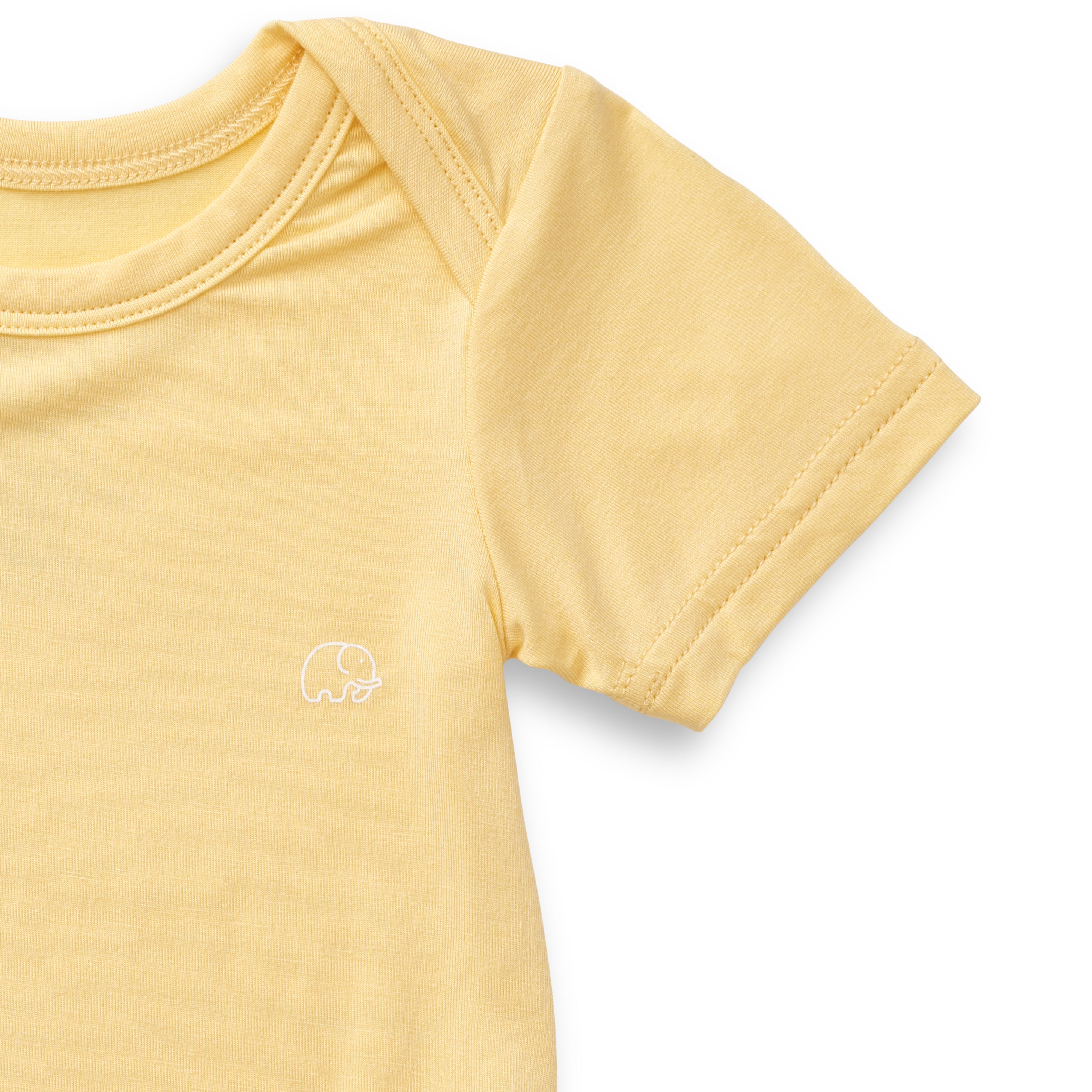 Organic Bamboo Spandex Bodysuit - Lemon Organic Bamboo Spandex Bodysuit - Lemon