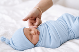 Modal Swaddle & Hat Set - Blue