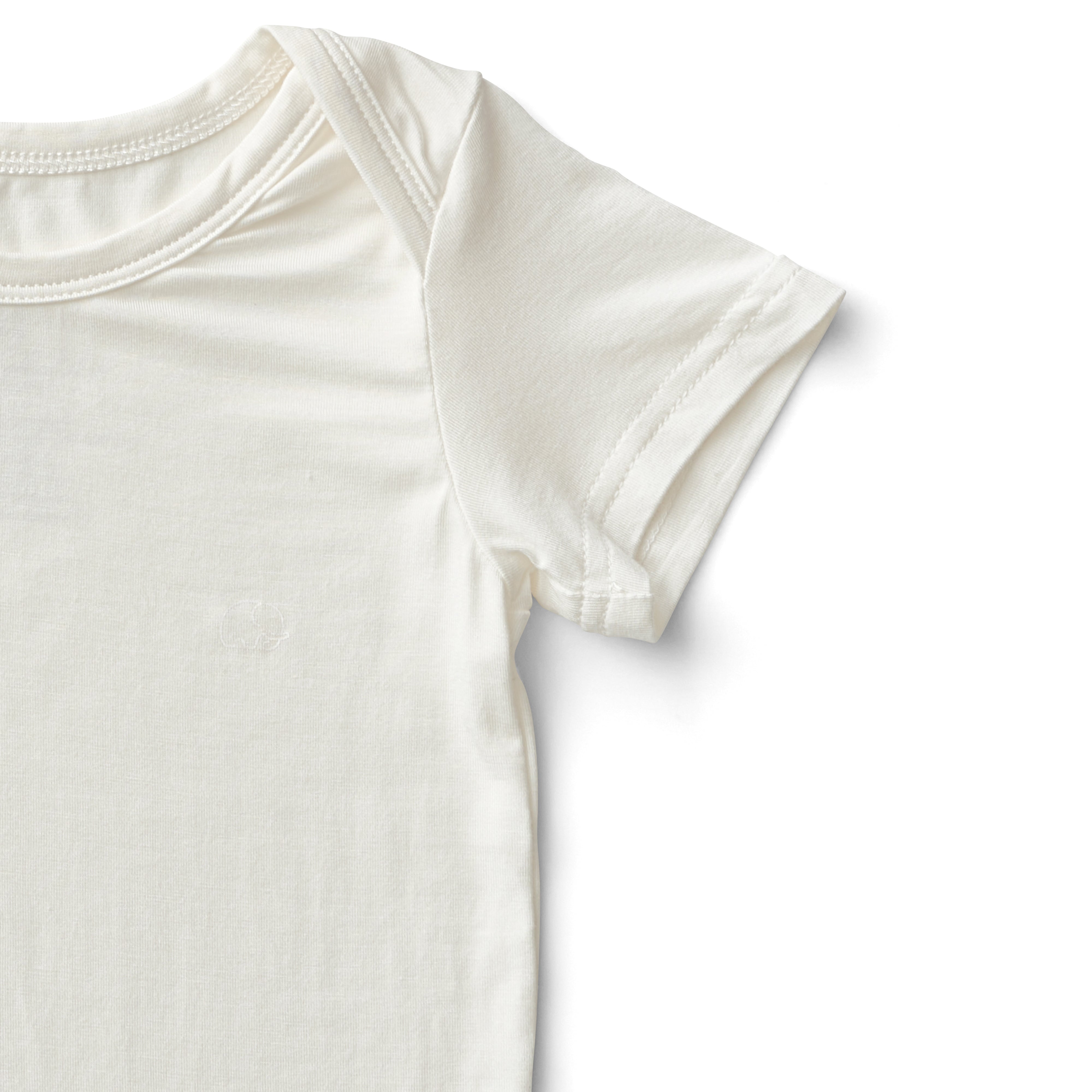 Organic Bamboo Spandex Bodysuit - Daisy White Organic Bamboo Spandex Bodysuit - Daisy White