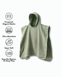 4 layered Muslin Poncho Towel - Sage