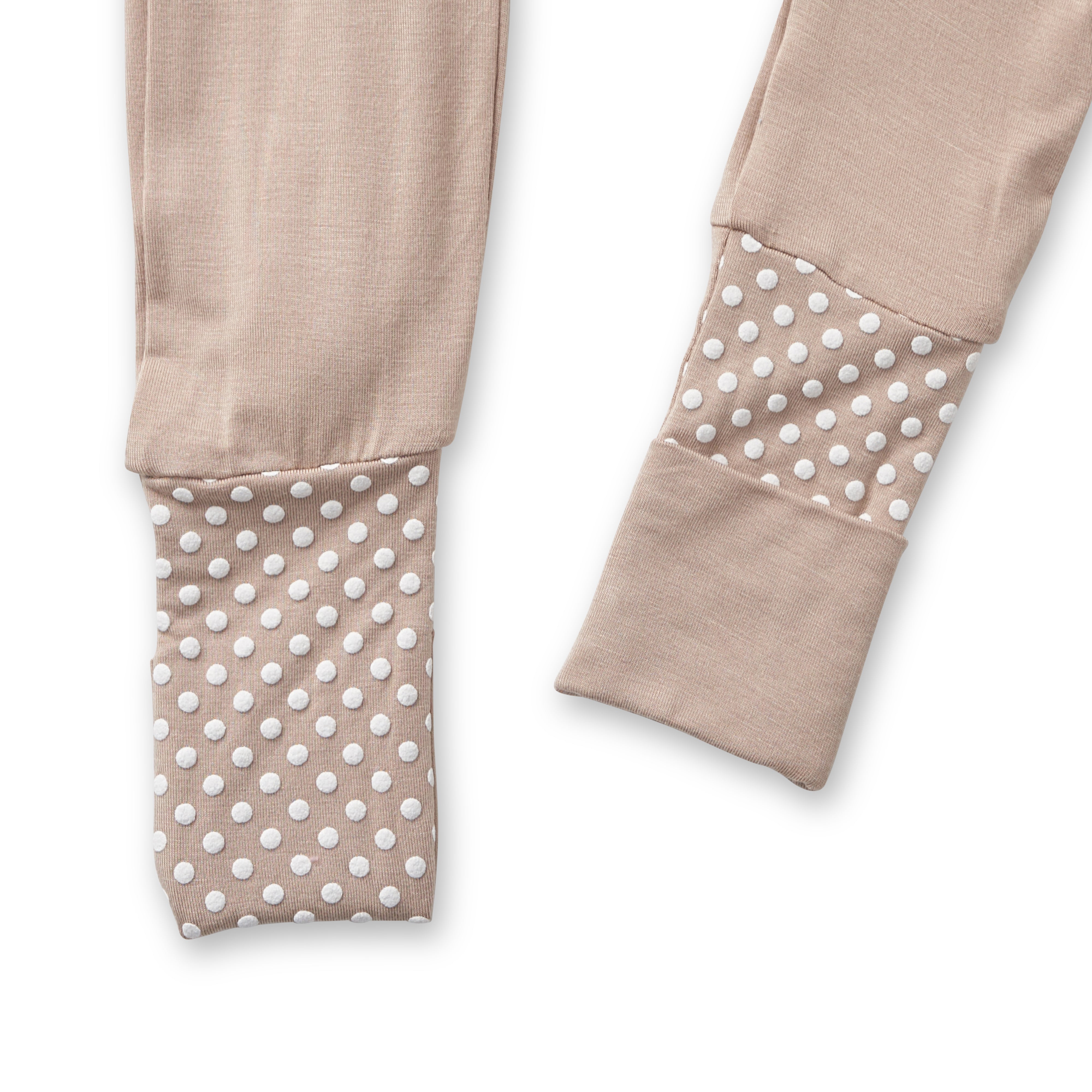 Organic Zipper Romper - Mocha Organic Zipper Romper - Mocha