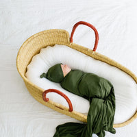 Bamboo Swaddle & Sleep Suit Newborn Gift Set- Green