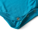 Set of 3 Organic Bamboo Spandex Bodysuit- Gift set - Blue/White/Dark Green