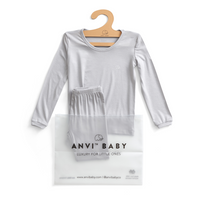 Organic Bamboo Spandex Pajama Set- Grey
