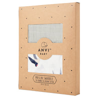 100% Organic Cotton Muslin Swaddle Wrap | The Swallow