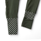 Organic Zipper Romper - Dark Green