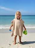4 layered Muslin Poncho Towel - Beige