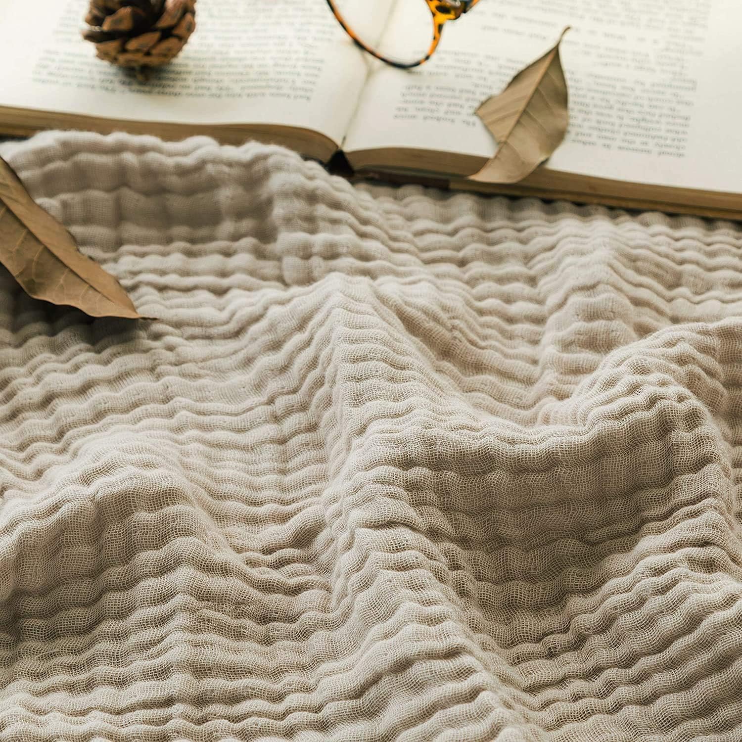 Muslin Bath Towel (6-layered) | Tan Brown Muslin Bath Towel (6-layered) | Tan Brown
