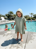 4 layered Muslin Poncho Towel - Sage