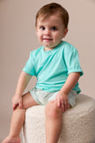 Bamboo Spandex T-Shirt- Aqua Blue