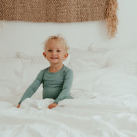 Organic Bamboo Spandex Pajama Set- Soft Sage