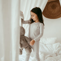 Organic Bamboo Spandex Pajama Set- Grey