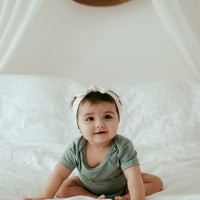 Organic Bamboo Spandex Bodysuit - Sage Green