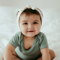 Organic Bamboo Spandex Bodysuit - Sage Green