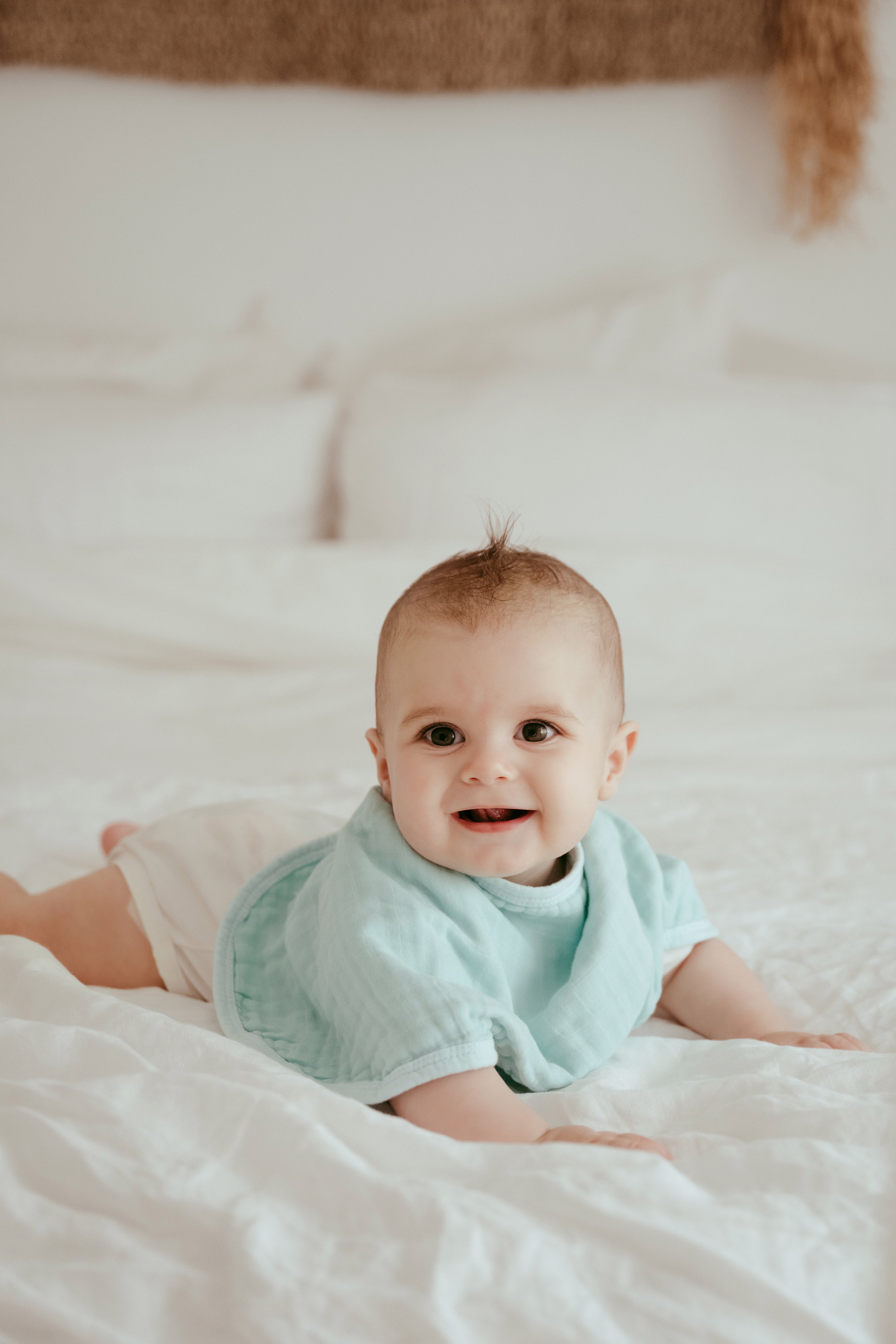 Set of 3 Organic Bamboo Burp & Bib Cloth - Cirrus Set of 3 Organic Bamboo Burp & Bib Cloth - Cirrus