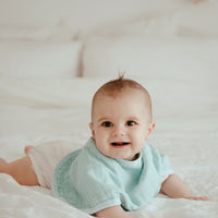 Set of 3 Organic Bamboo Burp & Bib Cloth - Cirrus