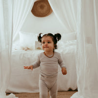 Organic Bamboo Spandex Pajama Set- Grey