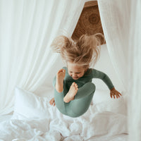 Organic Bamboo Spandex Pajama Set- Soft Sage