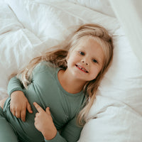 Organic Bamboo Spandex Pajama Set- Soft Sage