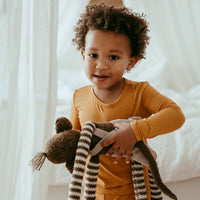 Organic Bamboo Spandex Pajama Set- Mustard