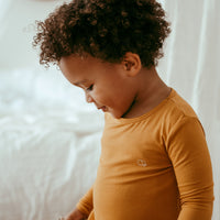 Organic Bamboo Spandex Pajama Set- Mustard