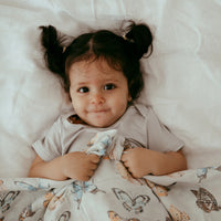 Set of 3 Organic Bamboo Swaddle- Butterfly Dreams