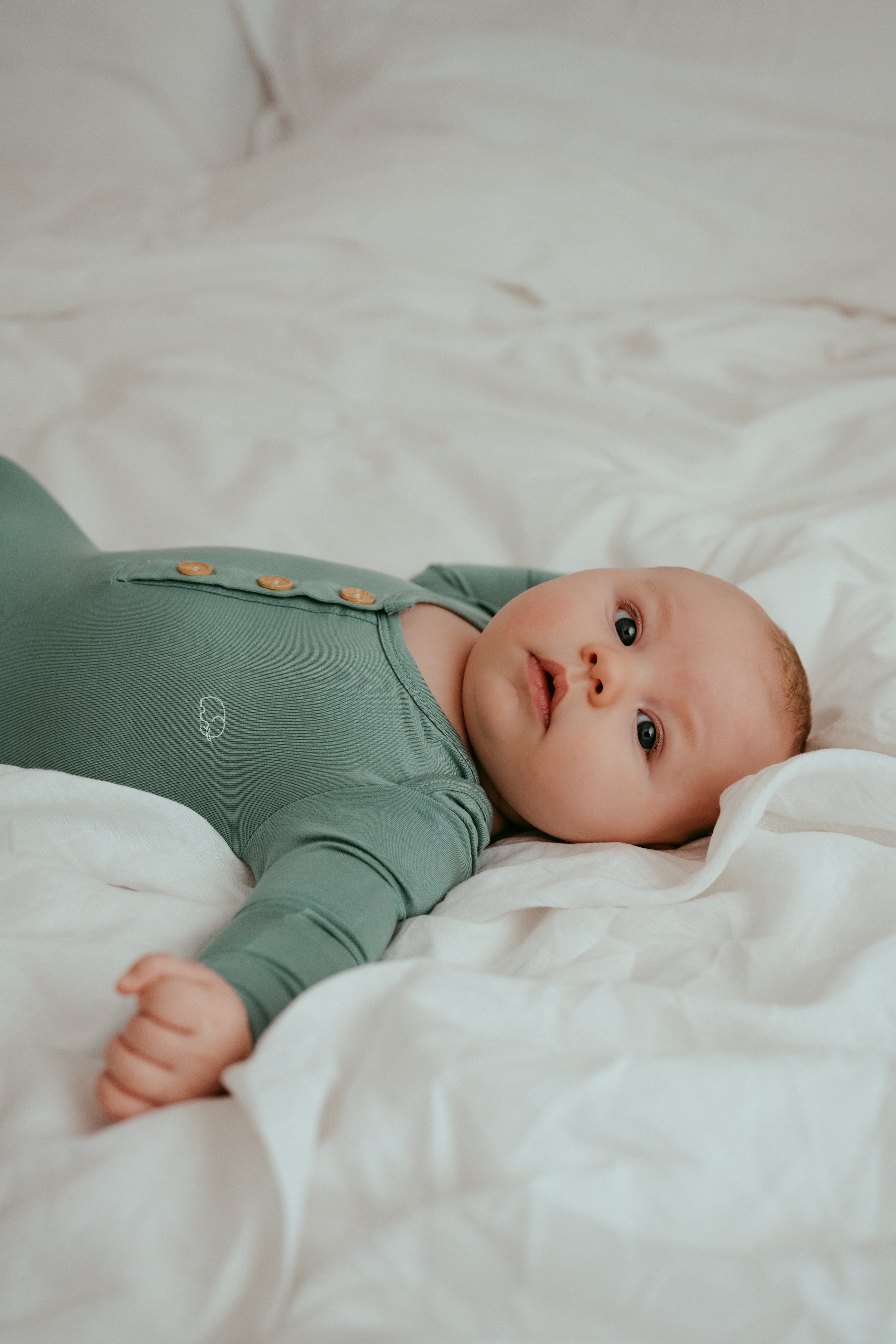 Organic Bamboo Knotted Gown Soft Sage Organic Bamboo Knotted Gown Soft Sage