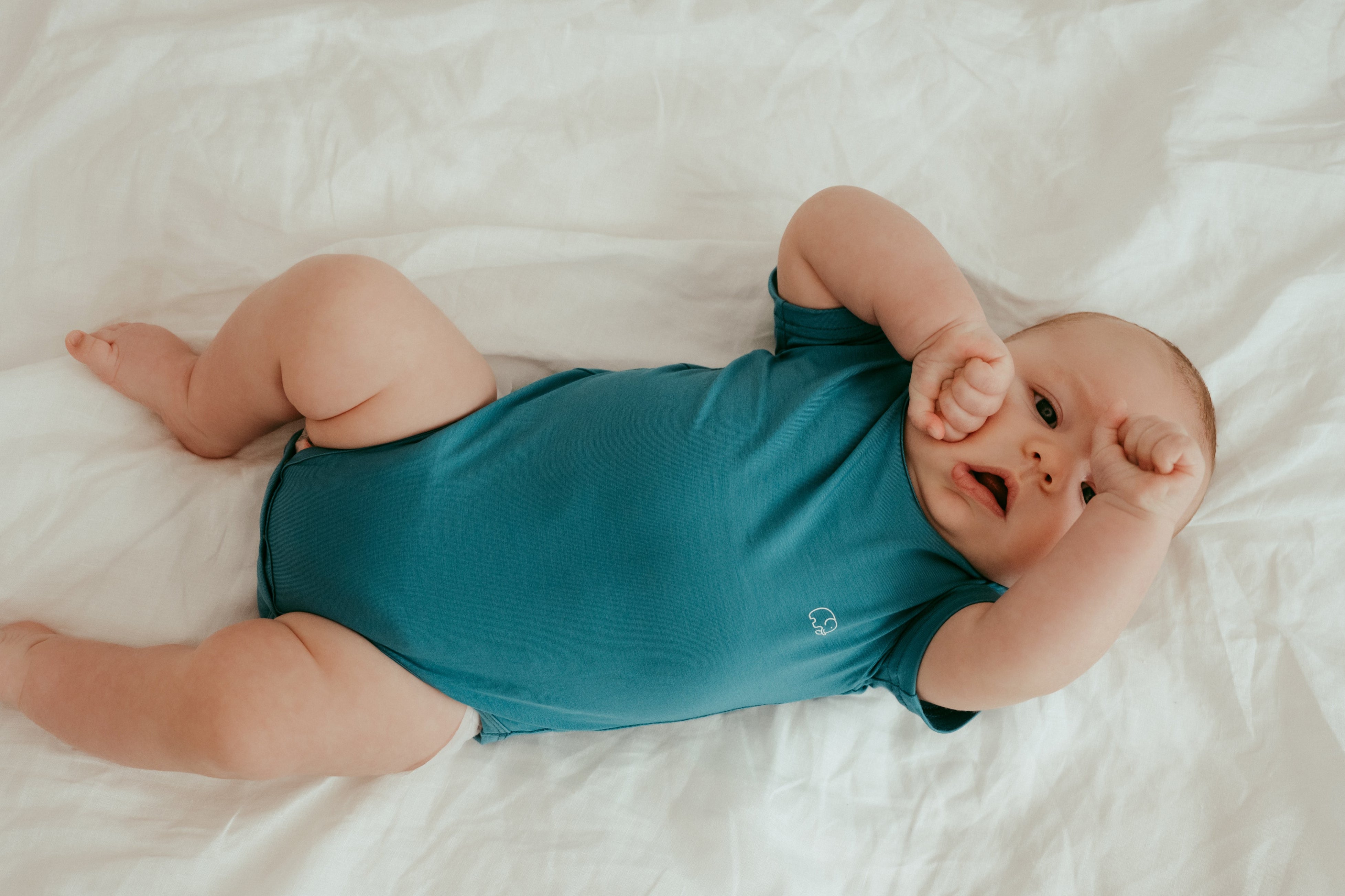 Organic Bamboo Spandex Bodysuit - Deep Blue Organic Bamboo Spandex Bodysuit - Deep Blue