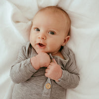 Organic Bamboo Knotted Gown & Beanie Set | Marengo