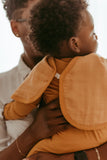 Set of 3 Organic Bamboo Burp & Bib Cloth - Mustard