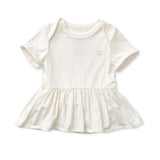 Organic Bamboo Spandex Onesie Dress- White