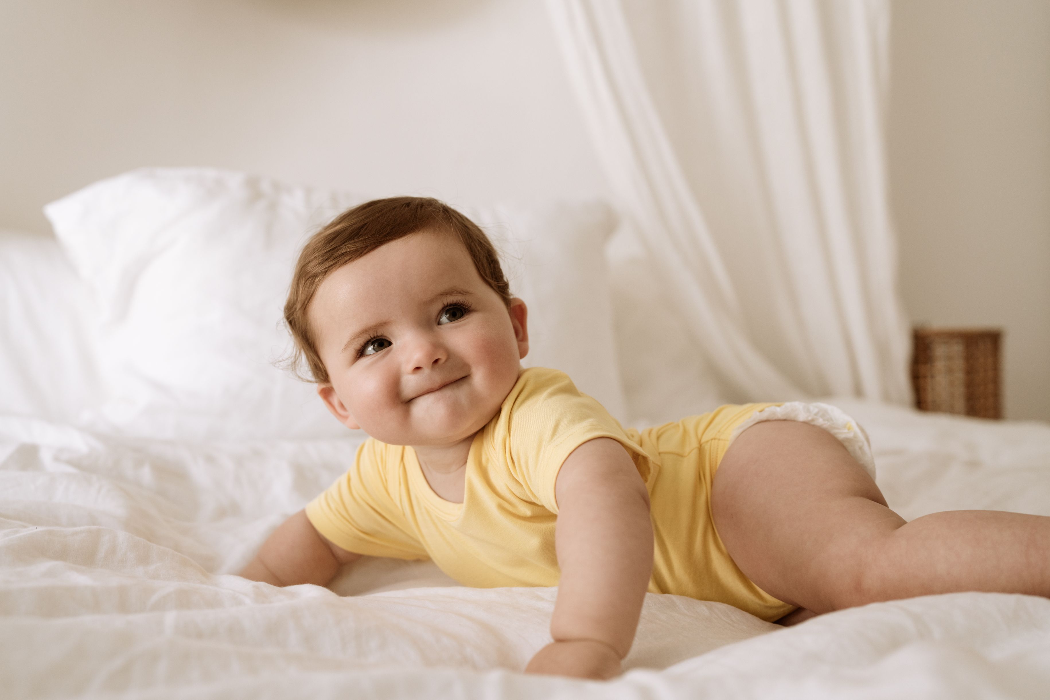 Organic Bamboo Spandex Bodysuit - Lemon Organic Bamboo Spandex Bodysuit - Lemon