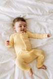 Organic Zipper Romper - Lemon
