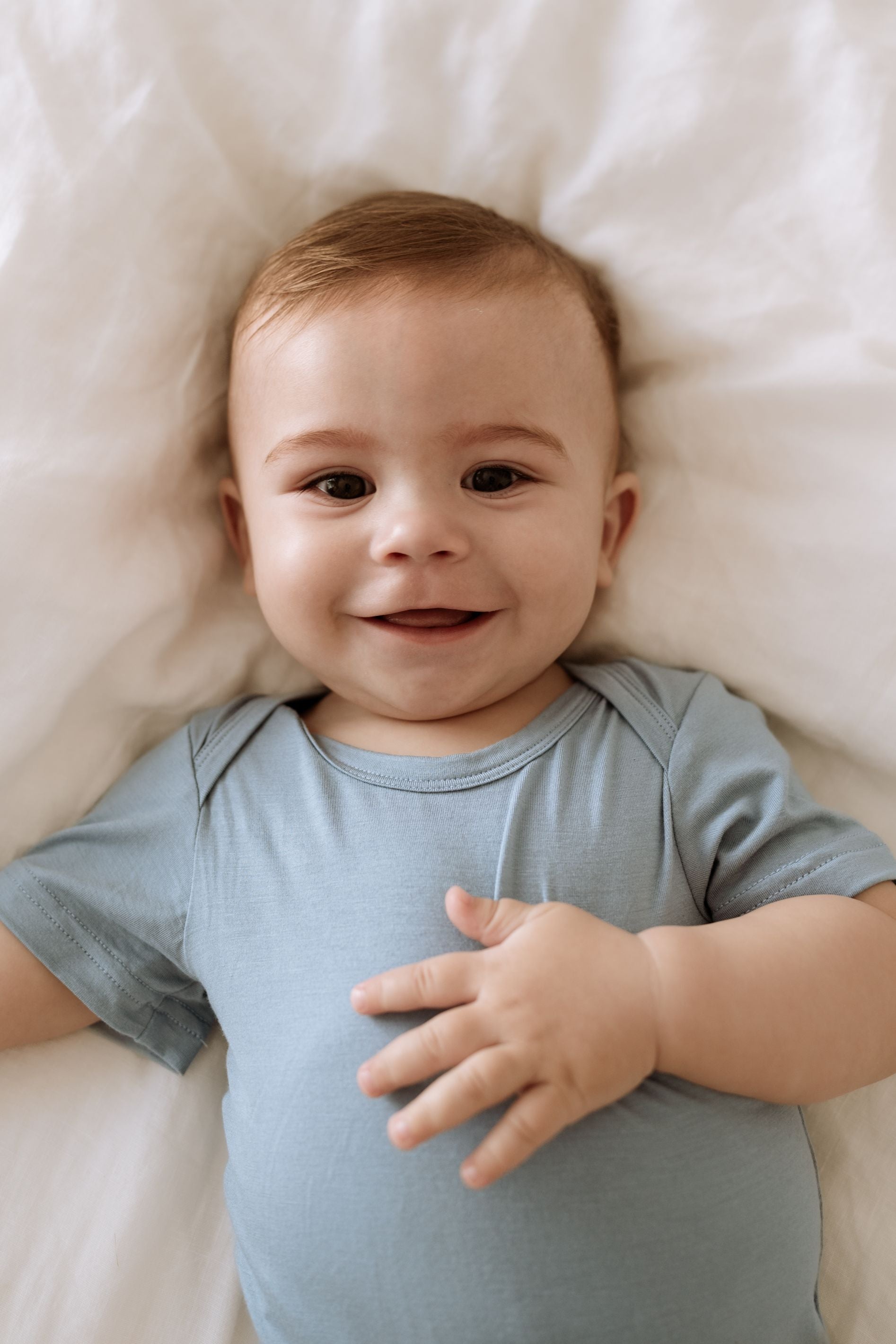 Organic Bamboo Spandex Bodysuit - Celestial Blue Organic Bamboo Spandex Bodysuit - Celestial Blue