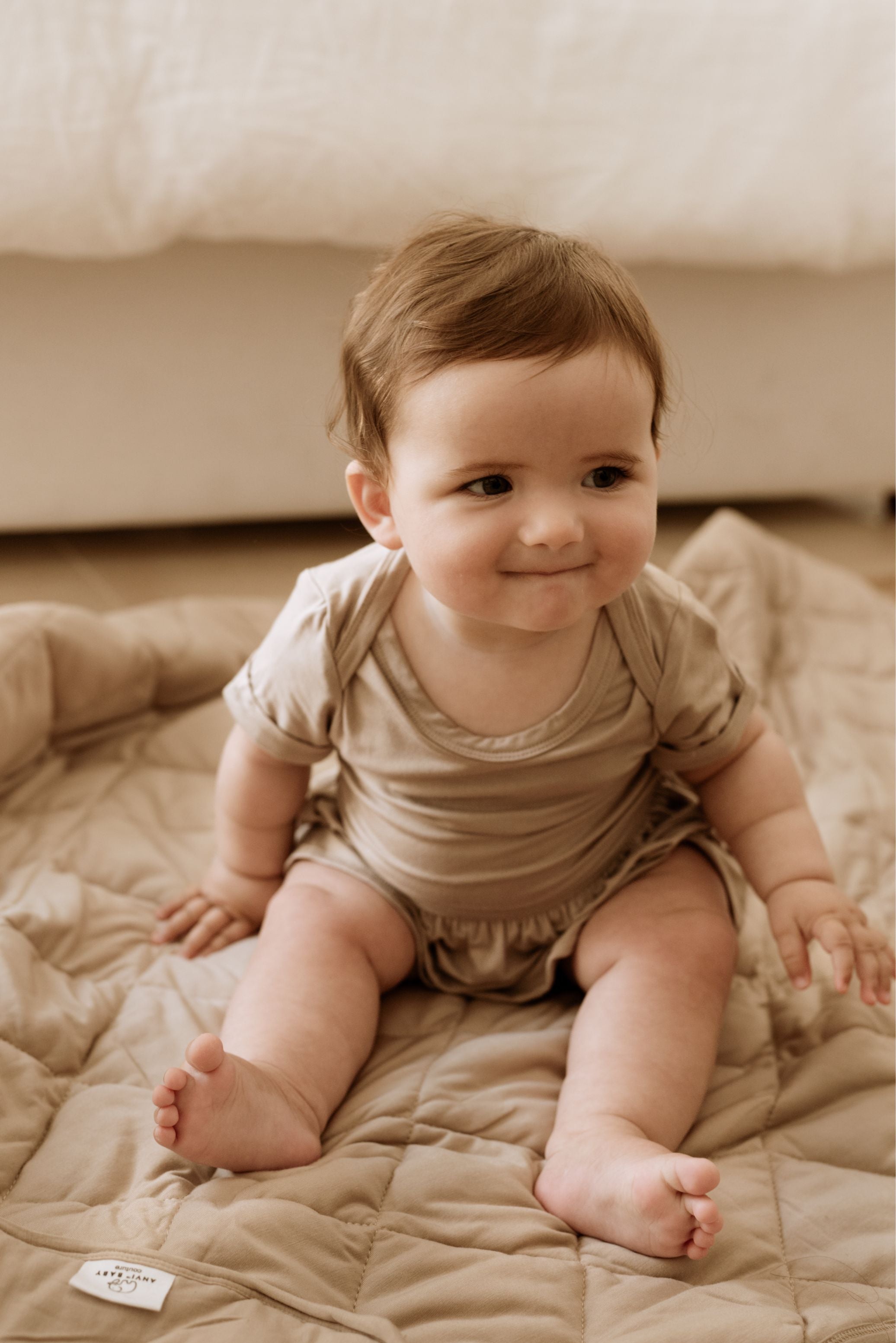 Organic Bamboo Spandex Bodysuit - Mocha Organic Bamboo Spandex Bodysuit - Mocha