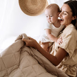 Organic Bamboo Baby & Toddler Blanket - Mocha