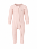 Modal Zipper Romper - Pink