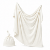 Modal Swaddle & Hat Set - White